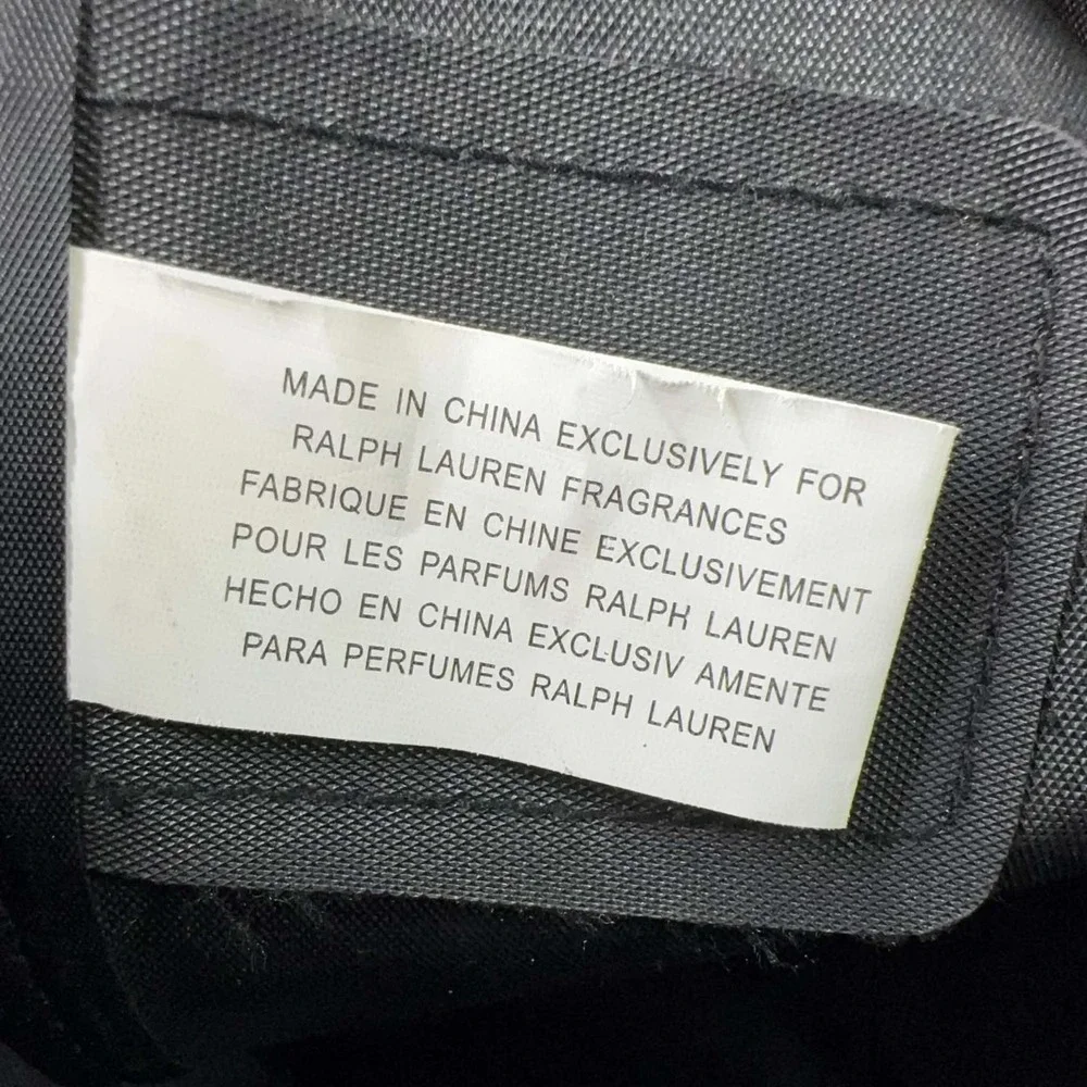 Ralph Lauren RL Black Large Duffle Weekender Travel Bag 24